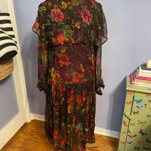 Beautiful vintage bohemian botanical dress - Picture 4 of 5